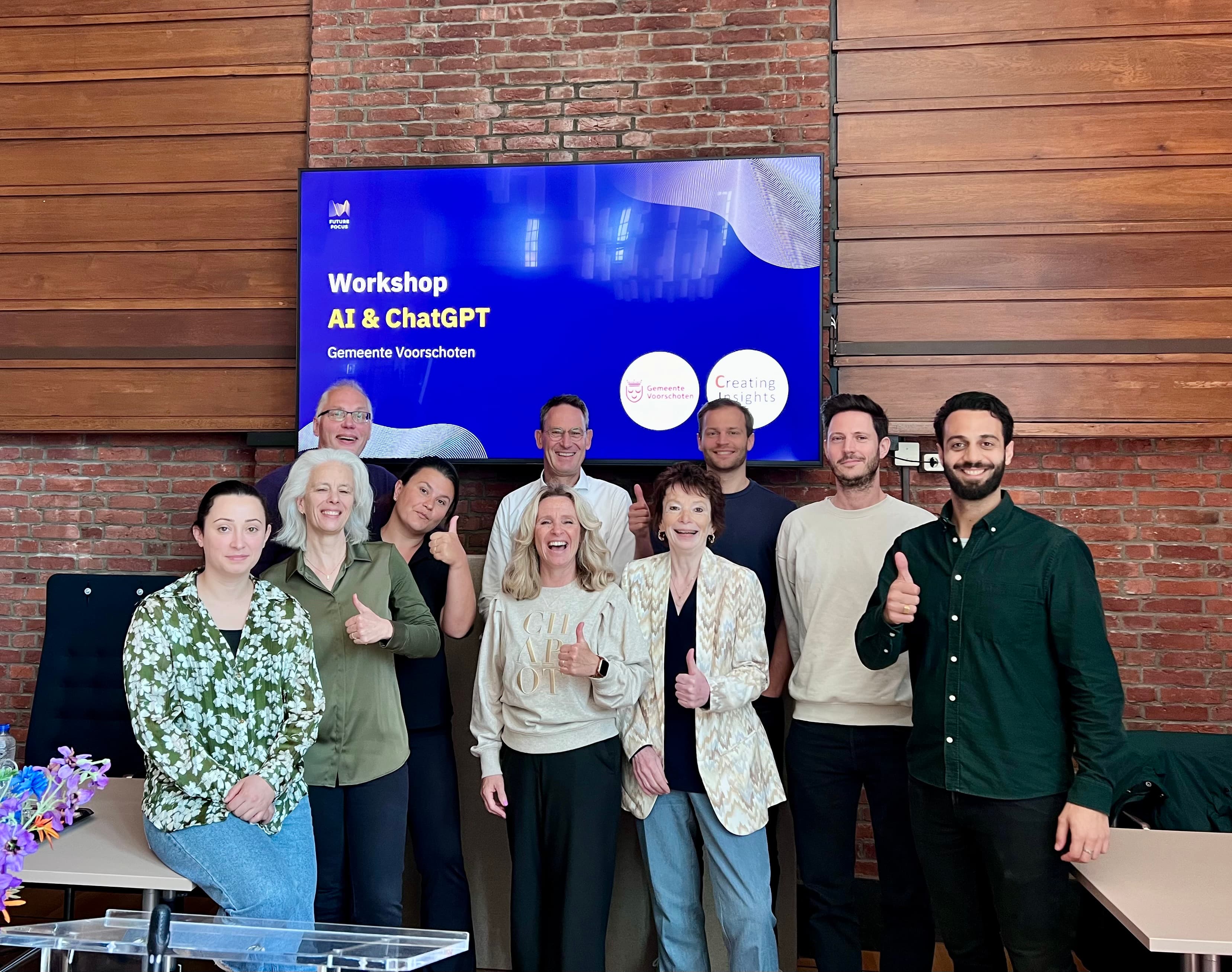 Future Focus AI-presentatie voor een grote groep